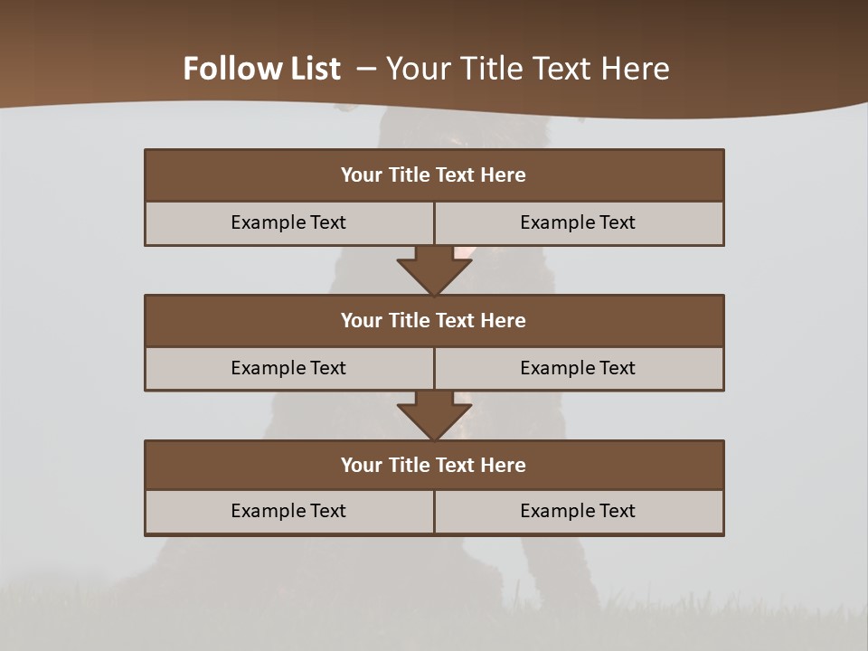 A Black Dog Sitting On Top Of A Lush Green Field PowerPoint Template