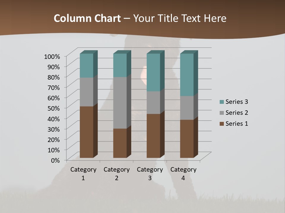 A Black Dog Sitting On Top Of A Lush Green Field PowerPoint Template