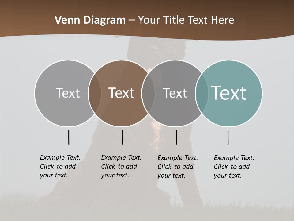 A Black Dog Sitting On Top Of A Lush Green Field PowerPoint Template