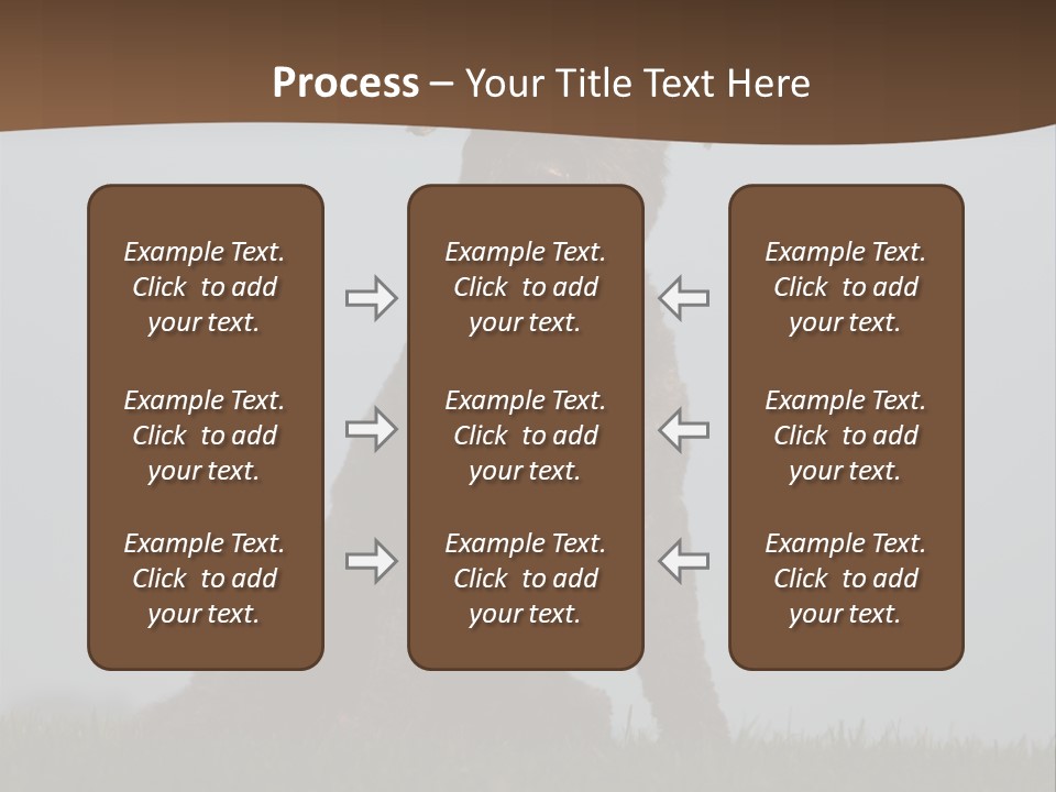 A Black Dog Sitting On Top Of A Lush Green Field PowerPoint Template