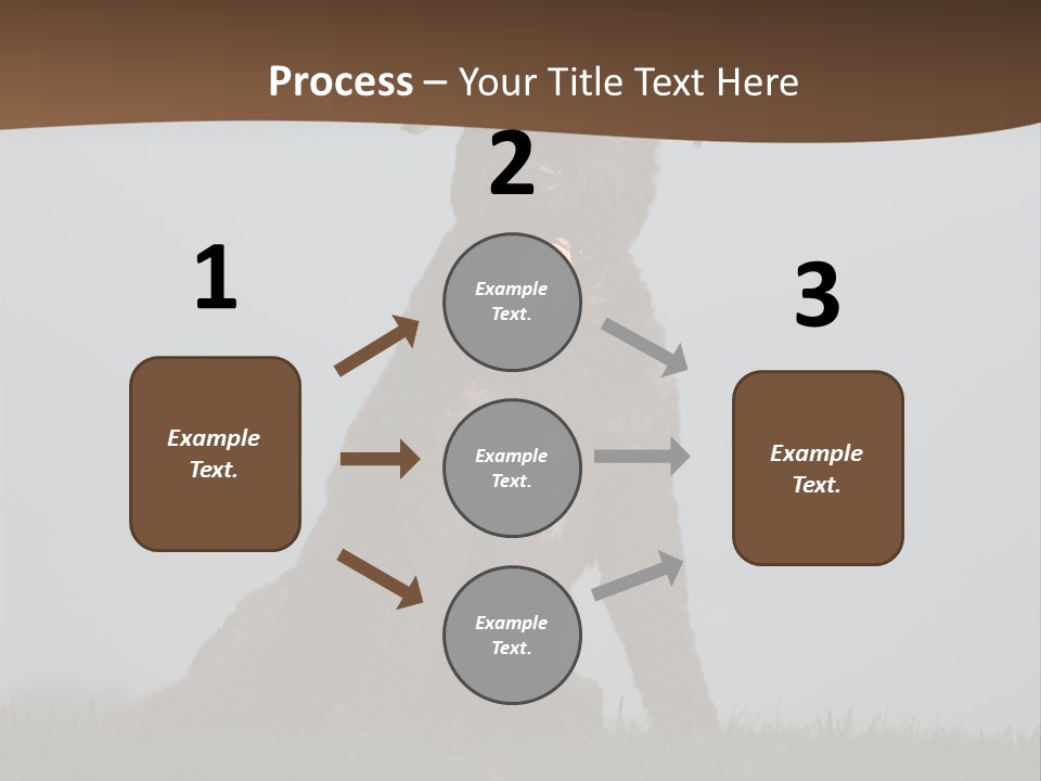 A Black Dog Sitting On Top Of A Lush Green Field PowerPoint Template