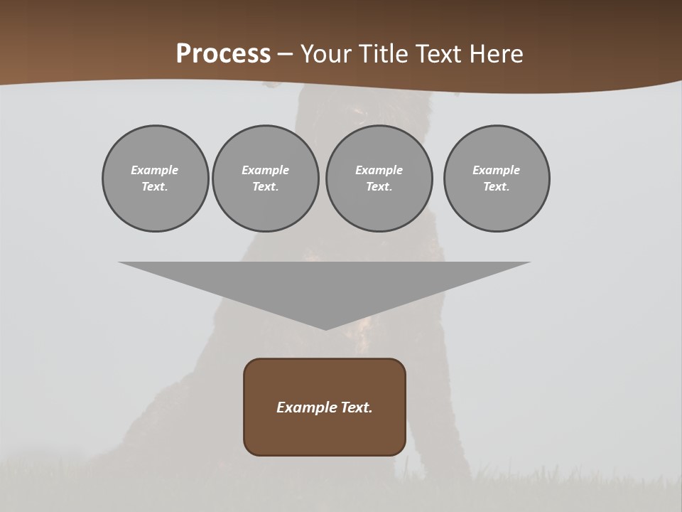 A Black Dog Sitting On Top Of A Lush Green Field PowerPoint Template