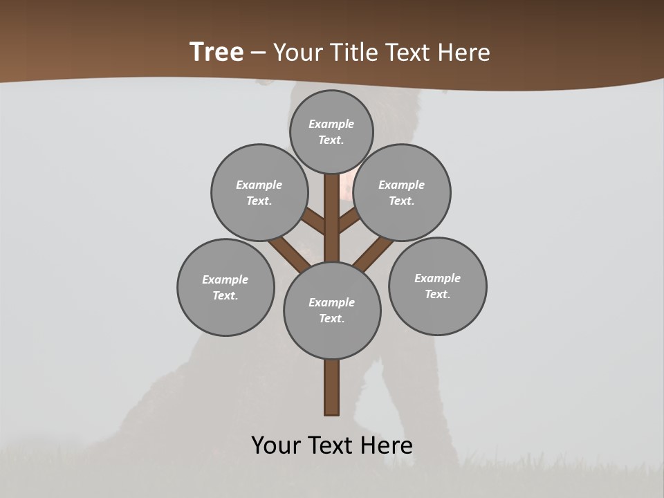 A Black Dog Sitting On Top Of A Lush Green Field PowerPoint Template