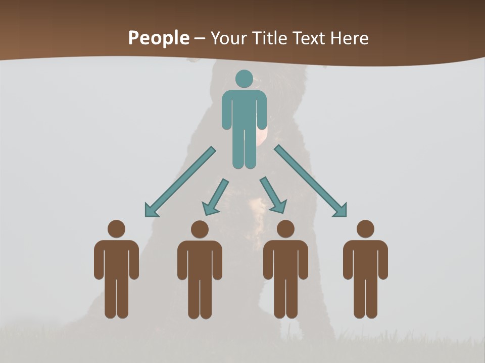 A Black Dog Sitting On Top Of A Lush Green Field PowerPoint Template