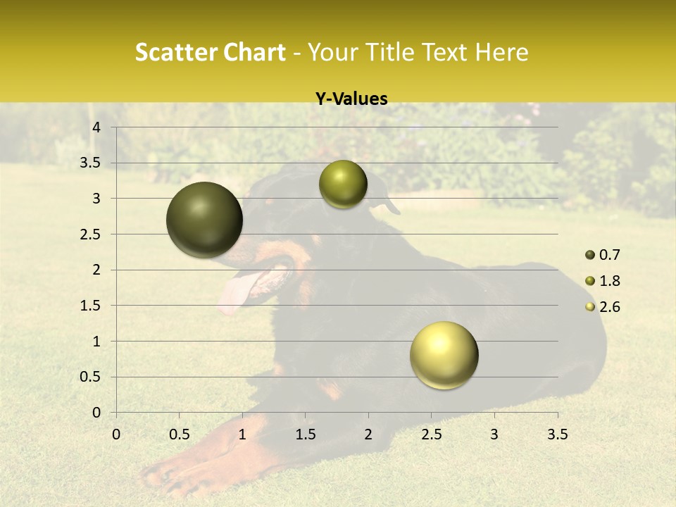 A Black And Brown Dog Laying On Top Of A Lush Green Field PowerPoint Template