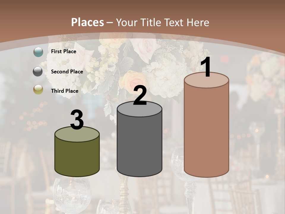 A Table With A Vase Of Flowers On Top Of It PowerPoint Template