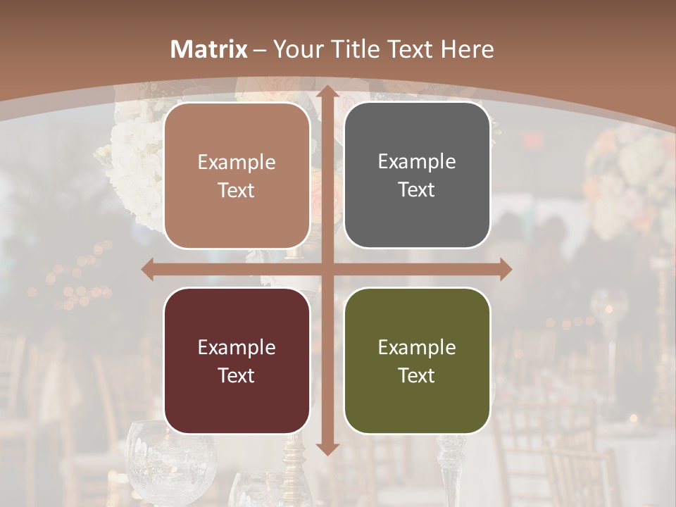 A Table With A Vase Of Flowers On Top Of It PowerPoint Template