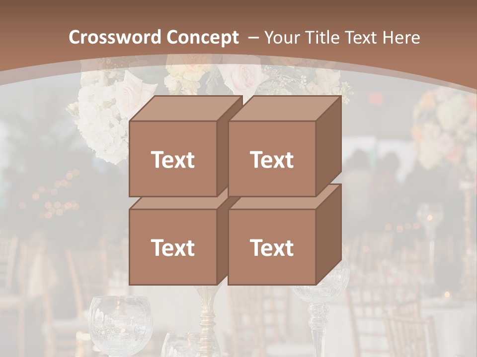 A Table With A Vase Of Flowers On Top Of It PowerPoint Template