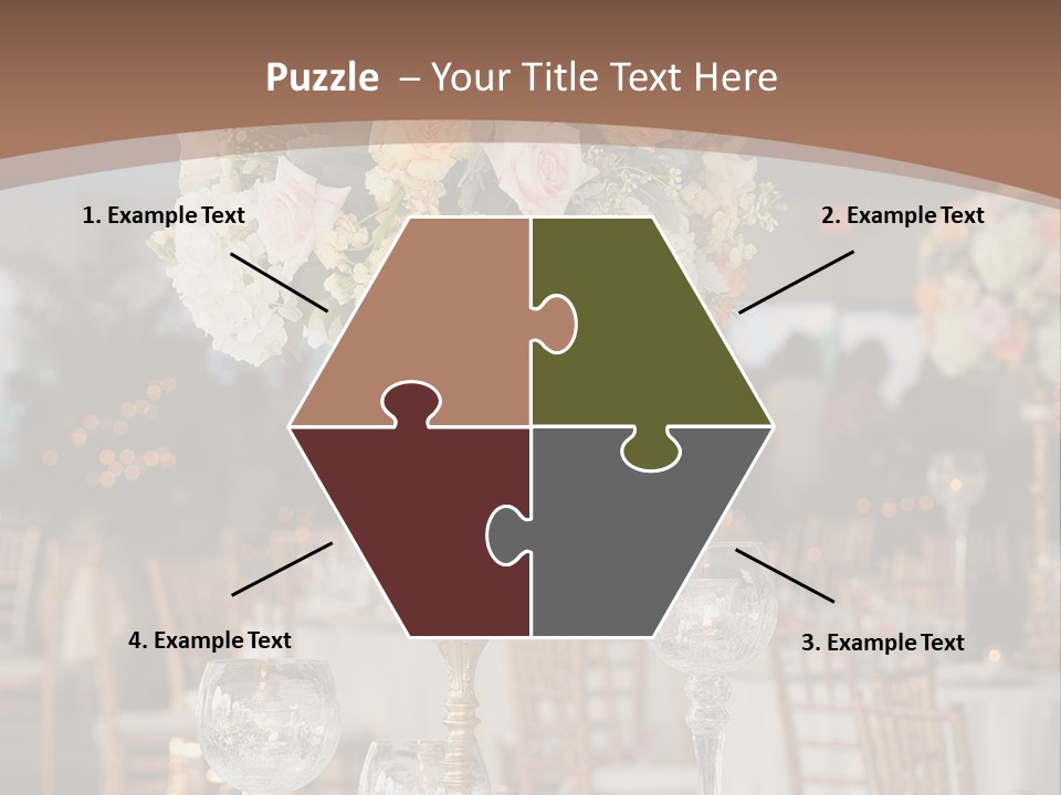 A Table With A Vase Of Flowers On Top Of It PowerPoint Template