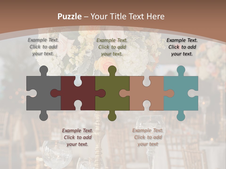 A Table With A Vase Of Flowers On Top Of It PowerPoint Template