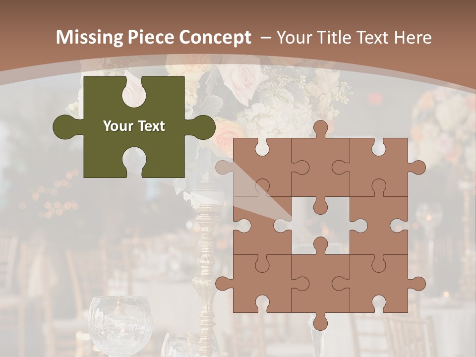 A Table With A Vase Of Flowers On Top Of It PowerPoint Template