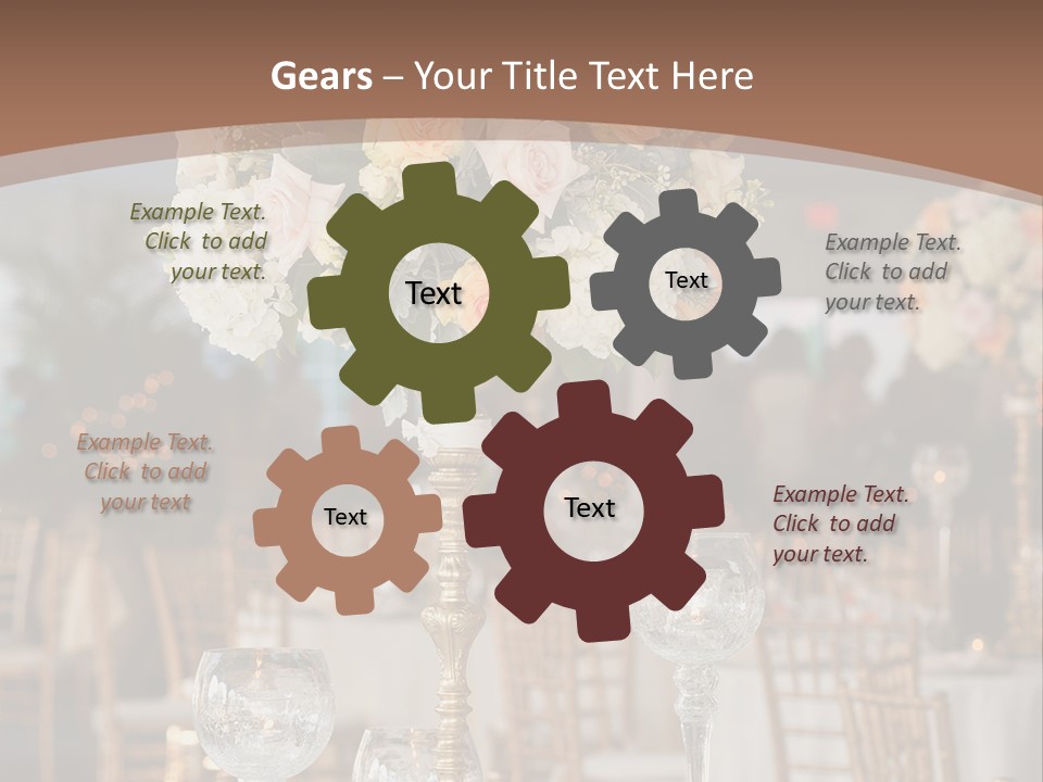 A Table With A Vase Of Flowers On Top Of It PowerPoint Template