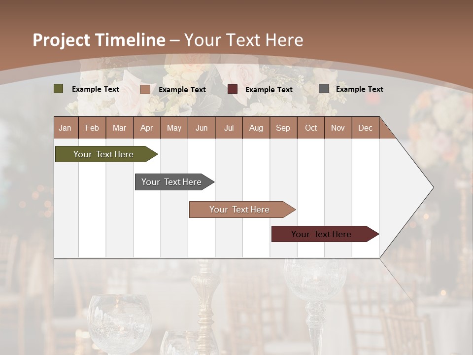 A Table With A Vase Of Flowers On Top Of It PowerPoint Template