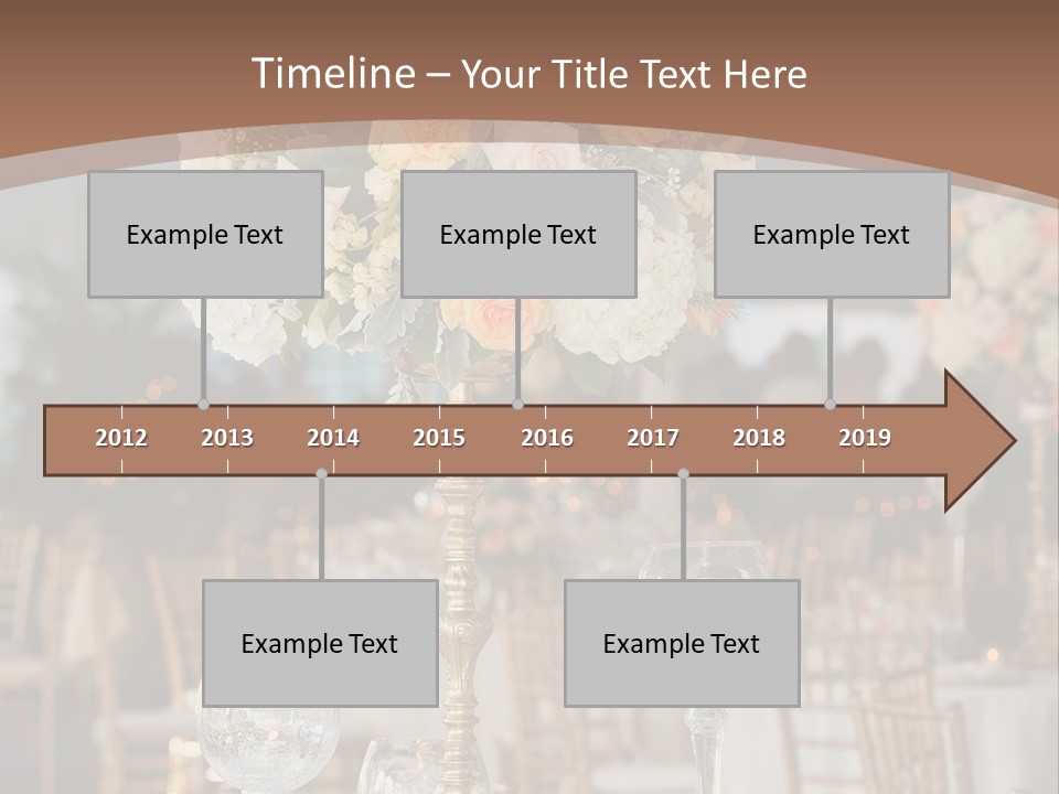 A Table With A Vase Of Flowers On Top Of It PowerPoint Template