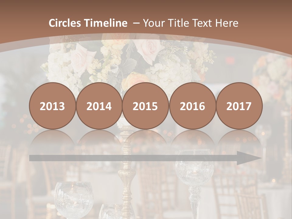 A Table With A Vase Of Flowers On Top Of It PowerPoint Template