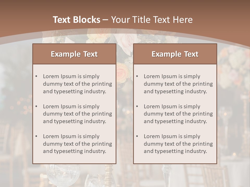 A Table With A Vase Of Flowers On Top Of It PowerPoint Template