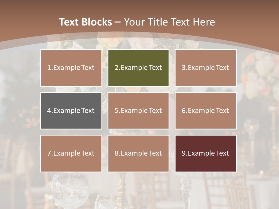 A Table With A Vase Of Flowers On Top Of It PowerPoint Template