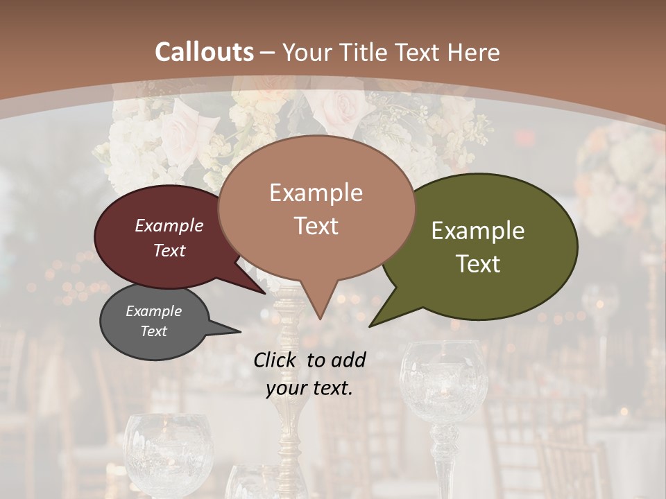 A Table With A Vase Of Flowers On Top Of It PowerPoint Template