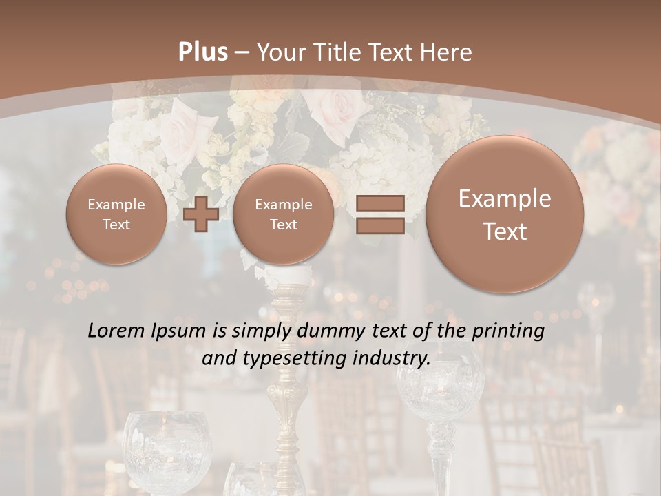 A Table With A Vase Of Flowers On Top Of It PowerPoint Template