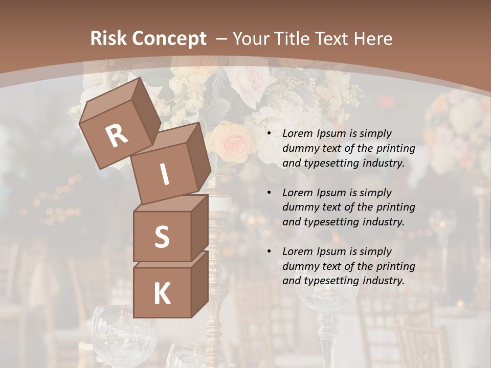 A Table With A Vase Of Flowers On Top Of It PowerPoint Template
