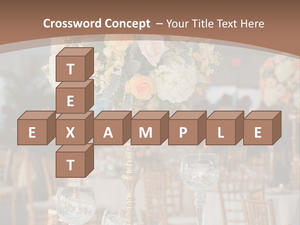 A Table With A Vase Of Flowers On Top Of It PowerPoint Template