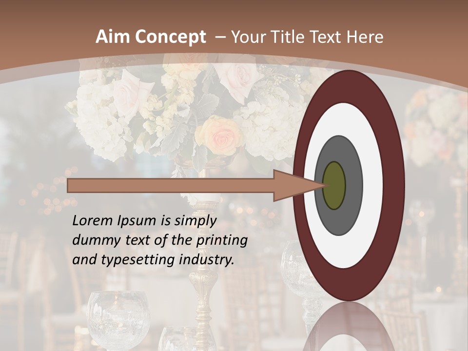 A Table With A Vase Of Flowers On Top Of It PowerPoint Template