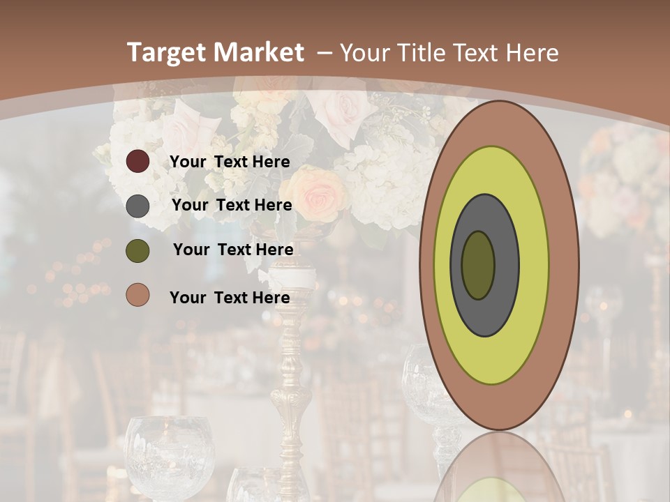 A Table With A Vase Of Flowers On Top Of It PowerPoint Template