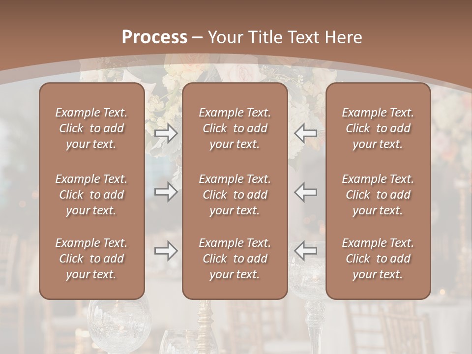 A Table With A Vase Of Flowers On Top Of It PowerPoint Template