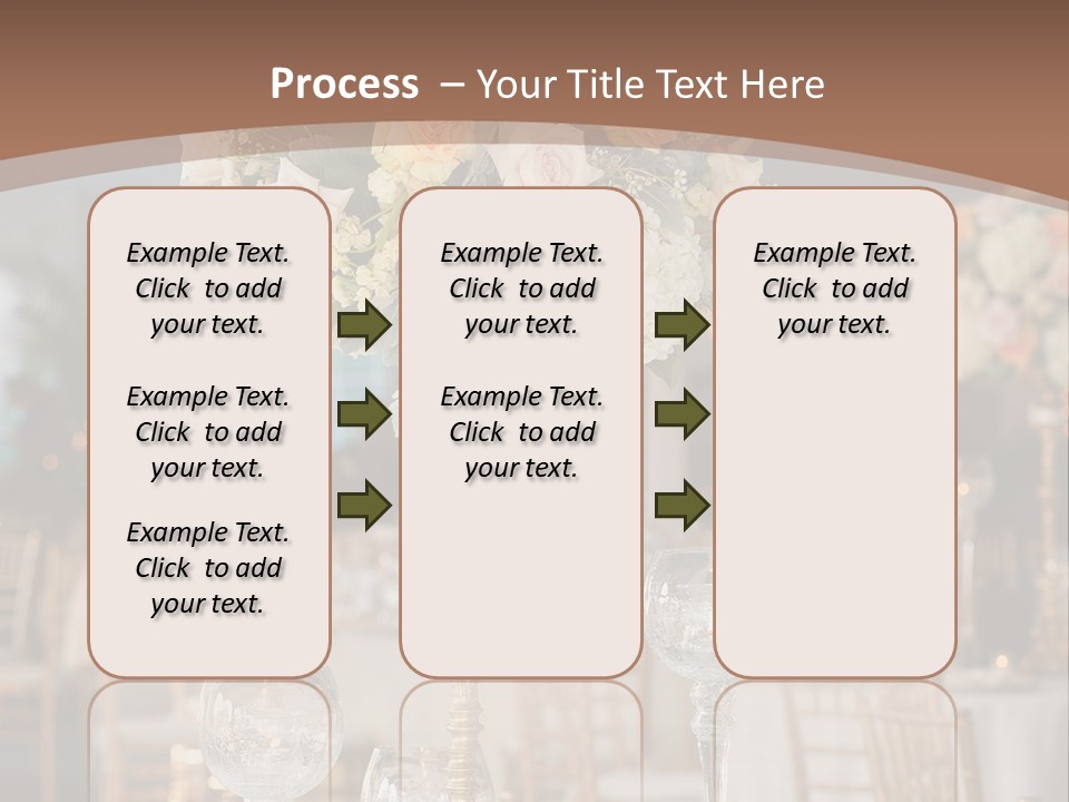 A Table With A Vase Of Flowers On Top Of It PowerPoint Template