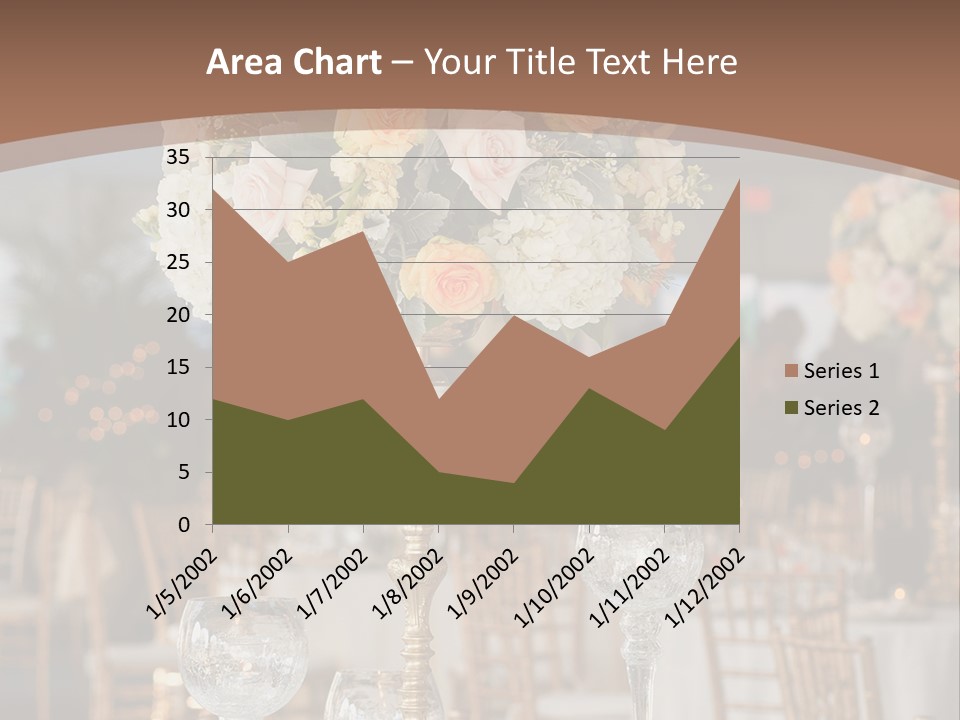 A Table With A Vase Of Flowers On Top Of It PowerPoint Template