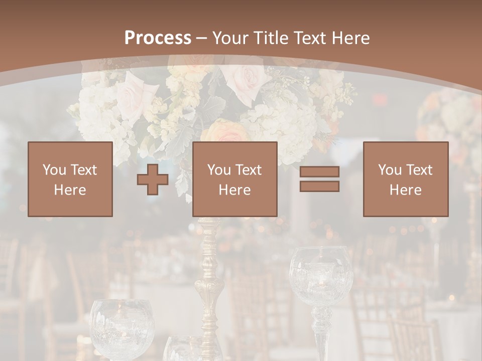 A Table With A Vase Of Flowers On Top Of It PowerPoint Template