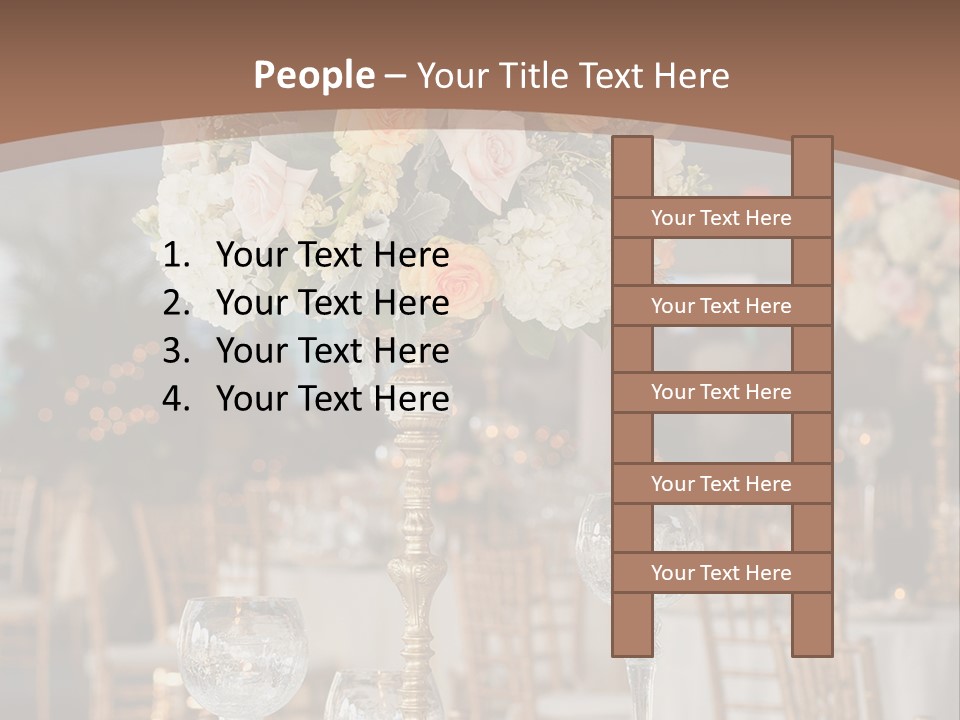 A Table With A Vase Of Flowers On Top Of It PowerPoint Template