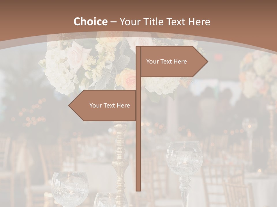 A Table With A Vase Of Flowers On Top Of It PowerPoint Template