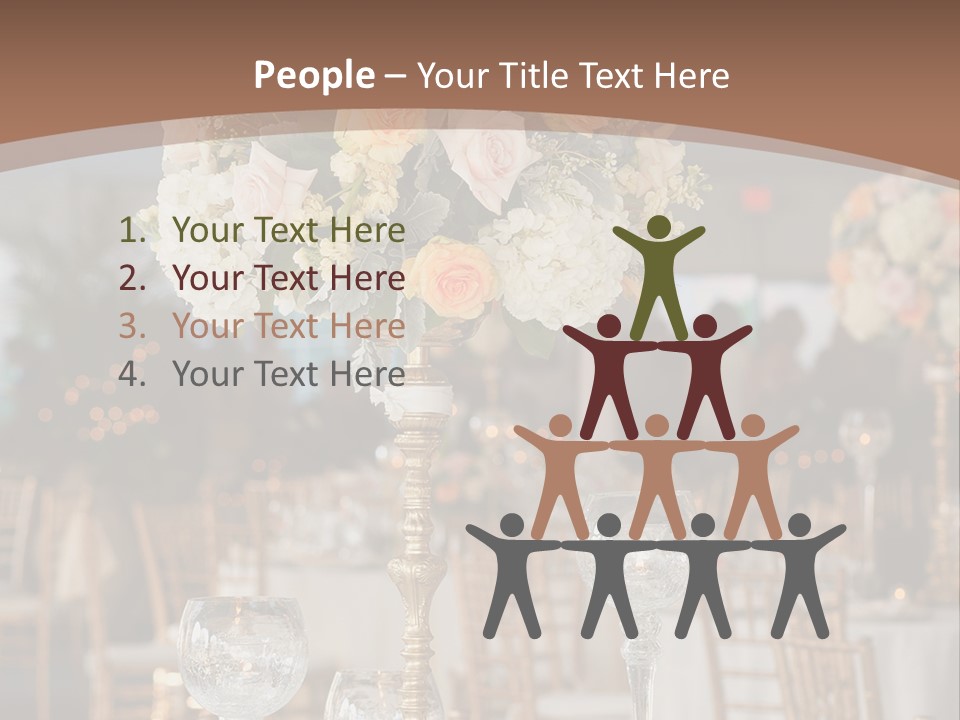 A Table With A Vase Of Flowers On Top Of It PowerPoint Template