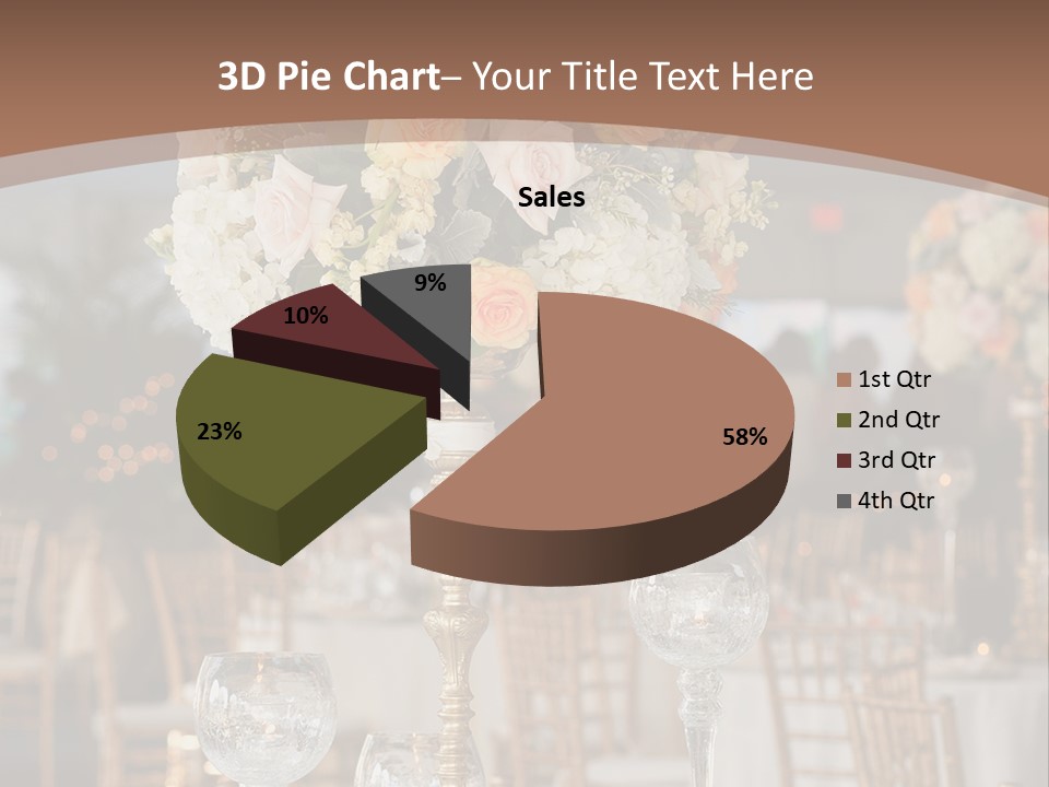 A Table With A Vase Of Flowers On Top Of It PowerPoint Template