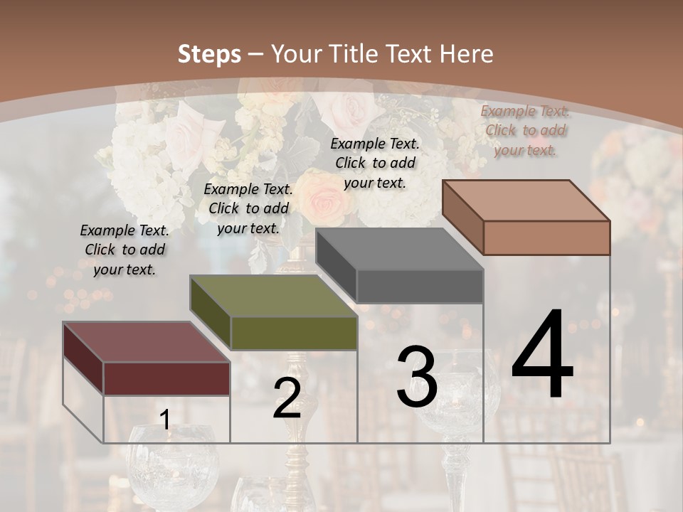 A Table With A Vase Of Flowers On Top Of It PowerPoint Template