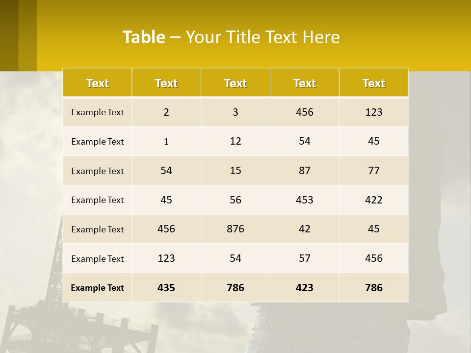 A Man Holding A Yellow Safety Helmet In Front Of A Crane PowerPoint Template