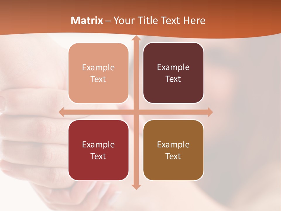 A Woman Holding The Hand Of A Man In Front Of A White Background PowerPoint Template