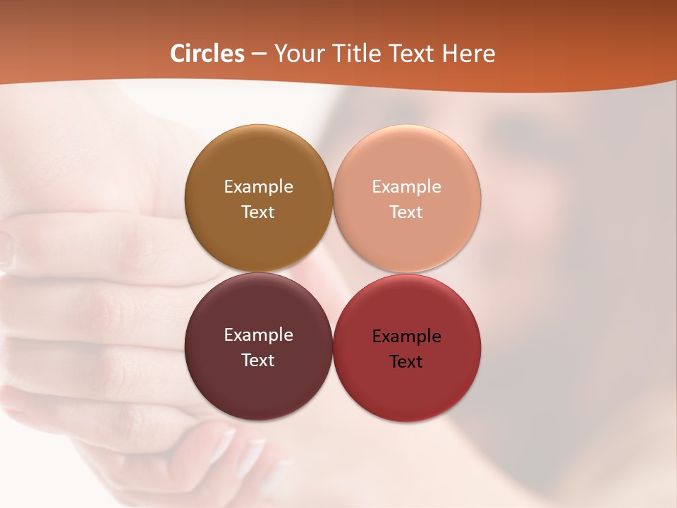 A Woman Holding The Hand Of A Man In Front Of A White Background PowerPoint Template