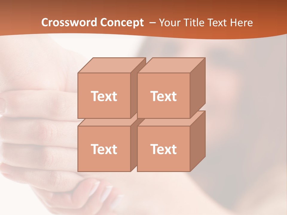 A Woman Holding The Hand Of A Man In Front Of A White Background PowerPoint Template