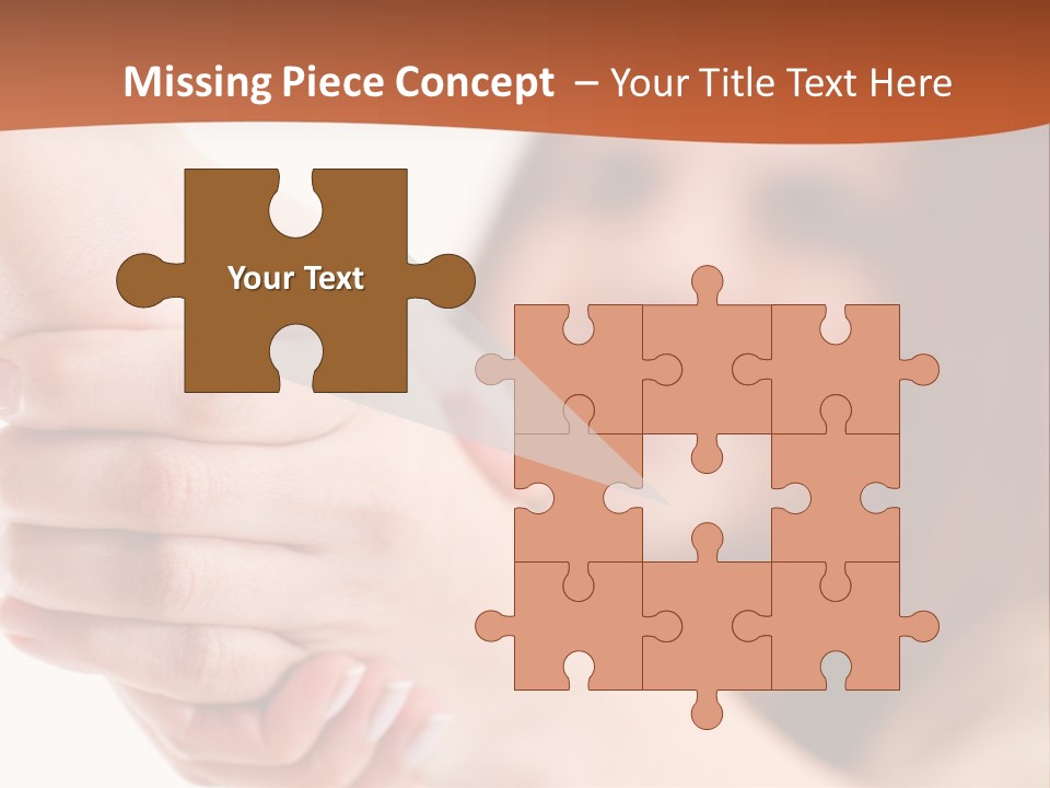 A Woman Holding The Hand Of A Man In Front Of A White Background PowerPoint Template