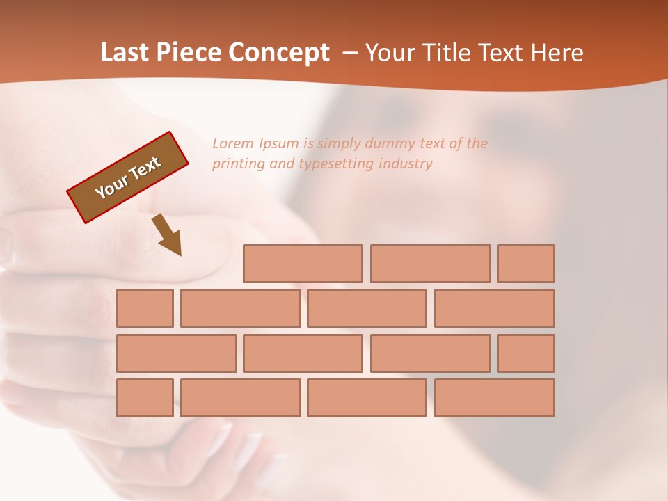 A Woman Holding The Hand Of A Man In Front Of A White Background PowerPoint Template