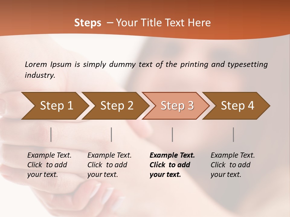 A Woman Holding The Hand Of A Man In Front Of A White Background PowerPoint Template