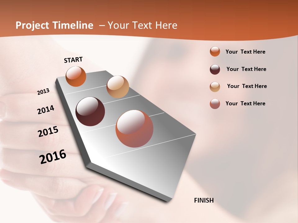 A Woman Holding The Hand Of A Man In Front Of A White Background PowerPoint Template