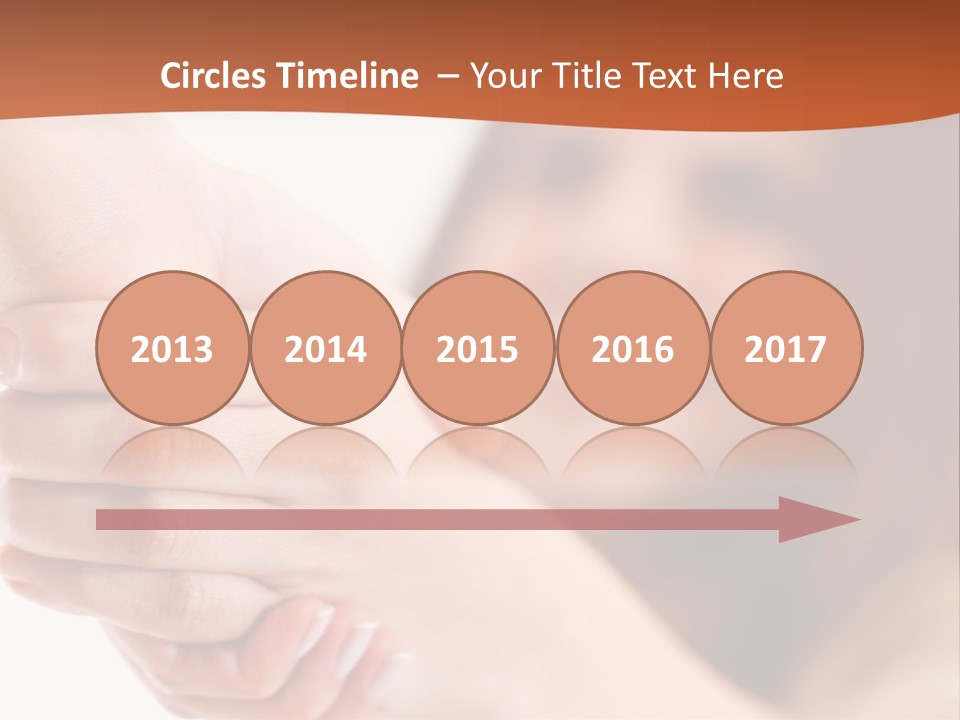 A Woman Holding The Hand Of A Man In Front Of A White Background PowerPoint Template