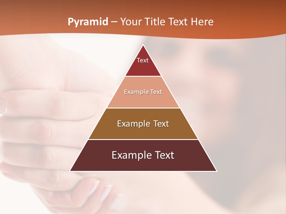 A Woman Holding The Hand Of A Man In Front Of A White Background PowerPoint Template