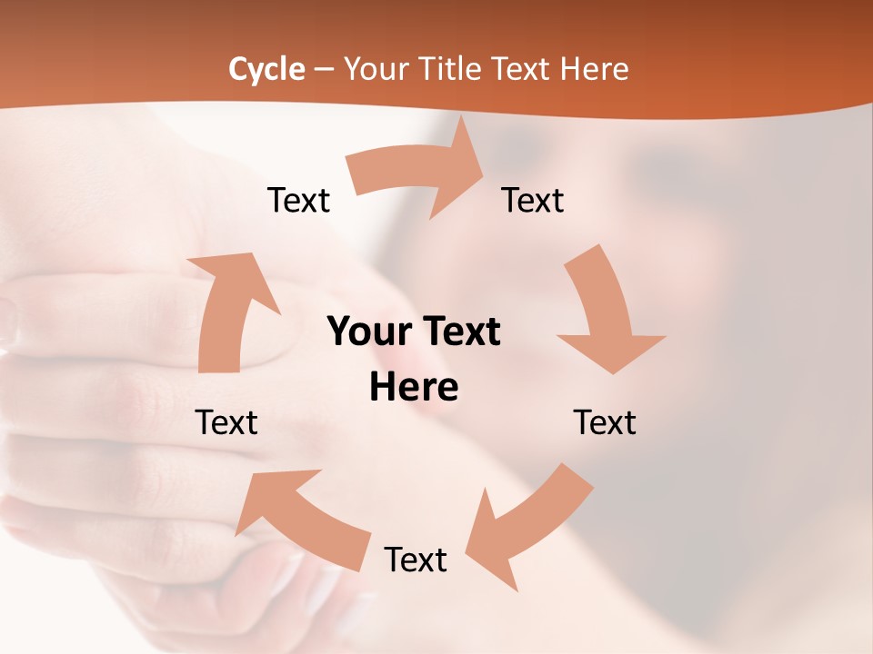 A Woman Holding The Hand Of A Man In Front Of A White Background PowerPoint Template