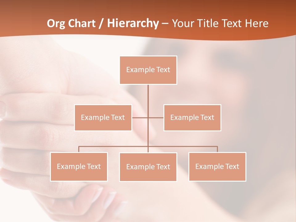 A Woman Holding The Hand Of A Man In Front Of A White Background PowerPoint Template