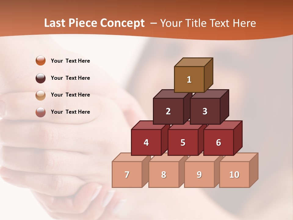 A Woman Holding The Hand Of A Man In Front Of A White Background PowerPoint Template