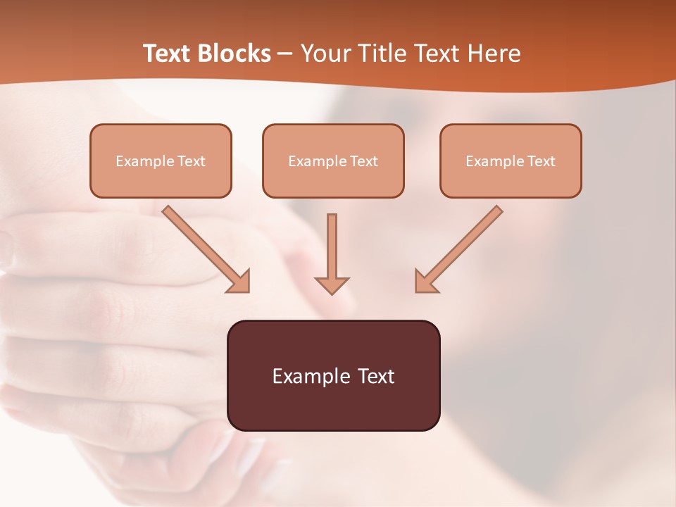 A Woman Holding The Hand Of A Man In Front Of A White Background PowerPoint Template